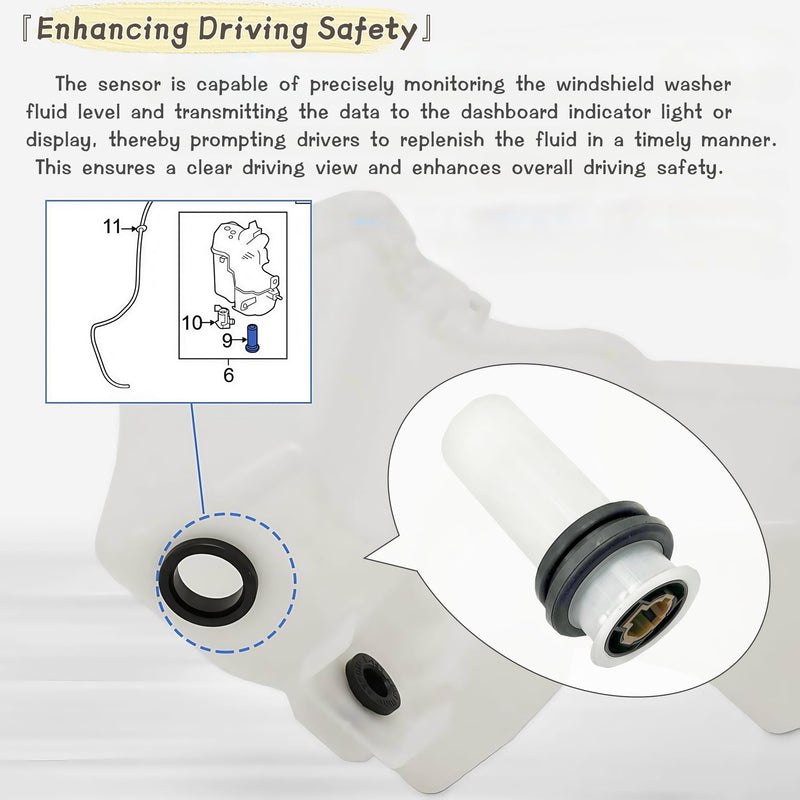  [AUSTRALIA] - Windshield Washer Fluid Level Sensor 289111E400 Windshield Wiper Fluid Sensor Fits for Nissan Infiniti 350Z 370Z Altima Armada Frontier GT-R Maxima Sentra Xterra 18-0825 2502-306621 5S6627 71-3603