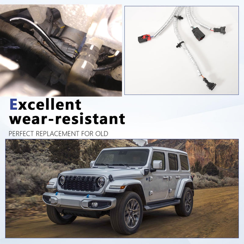 Ignition Knock Detonation Sensor Harness for Wrangler 2012-2016, Ram 1500 2013-2016 3.6L Replace 68085202AD 68085202AB 68085202AC
