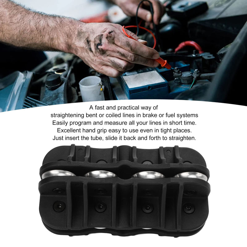 3/8in Handheld Tubing Straightener, Tube Straightening Tool for Brake and Fuel Line, for Bent and Coiled Tubing 3/8 Inch Tubing Straightener