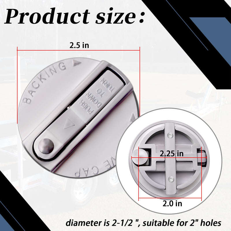 34359 Brake Lockout Cap Compatible with Model A-60, A-75, A-84, XR-84 Actuators Hydraulic Hitch Trailer(ID:2-1/2",fits a 2" Hole)