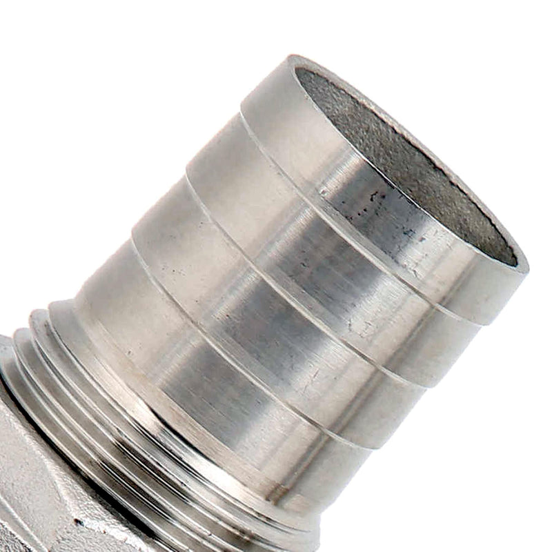 3/8" 1/2" 3/4" 1" 1-1/4"1-1/2" Thru Hull Fitting Hose Barb with Nut,316 Stainless Steel Accessories for Marine Boats Drain Pipe Yacht-1 Pack Horse ID:1 1/4"