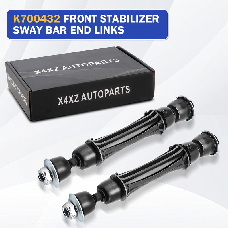 K700432 Front Stabilizer Sway Bar End Links for 07-16 Chevy Silverado 1500,07-13 Avalanche,07-16 Tahoe,15-16 Suburban/GMC 07-16 Sierra 1500,07-16 Yukon/07-16 Cadillac Escalade Replace K700538 K700432