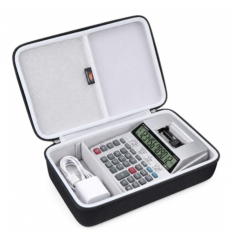 Hard EVA Carry Case Compatible with Canon P23-DHV-3 Printing Calculator, Portable Travel Storage Organier Box (Case Only)