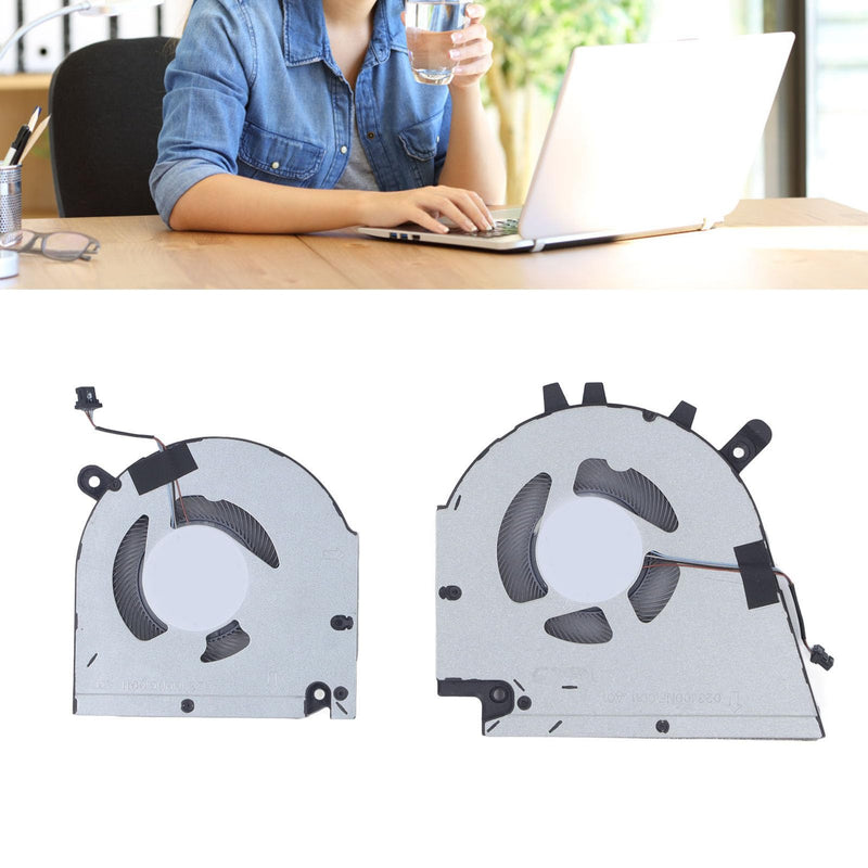 Sanpyl Laptop Cooling Fan for 15 7510 16 7610 Laptop, CPU GPU Cooling Fan, 4 Pin Power Connector Notebook Internal Cooling Fan (CPU GPU), Sanpylcr7p1yq8ke-13