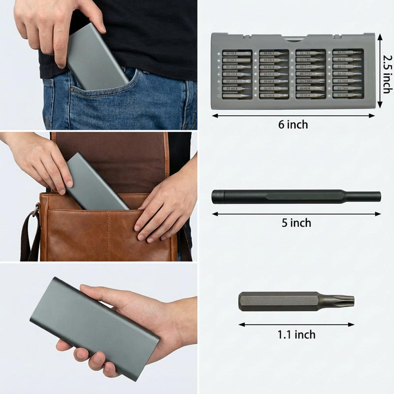 56 in 1 Small Precision Screwdriver Set, Mini Repair Tool Kit with Torx for Macbook, Computer, Laptop, iPhone, Magnetic Electronics Repair Kits