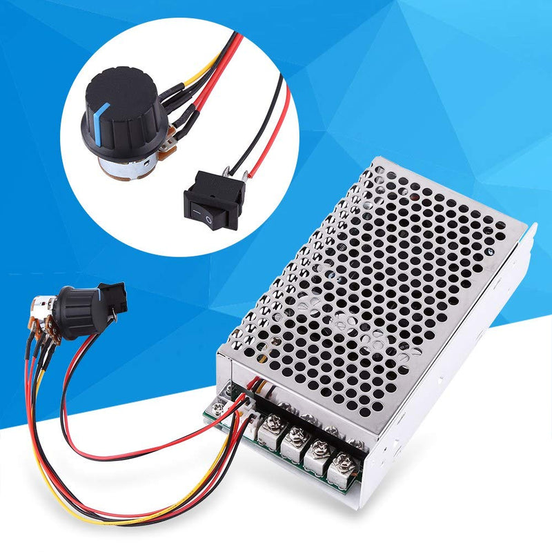 Universal DC Motor Speed Controller 10-50V, PWM Control Switch Governor for Brush Motors – Industrial Use,