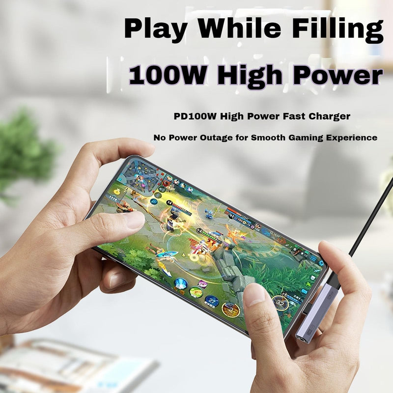 2 Pack USB C to 3.5mm Audio Adapter 2-in-1 HiFi DAC 100W PD Fast Charging Headphone Jack Widely Compatible for iPhone 15/15 Pro, iPad Pro, Samsung Galaxy, Gaming, Car Aux Gray