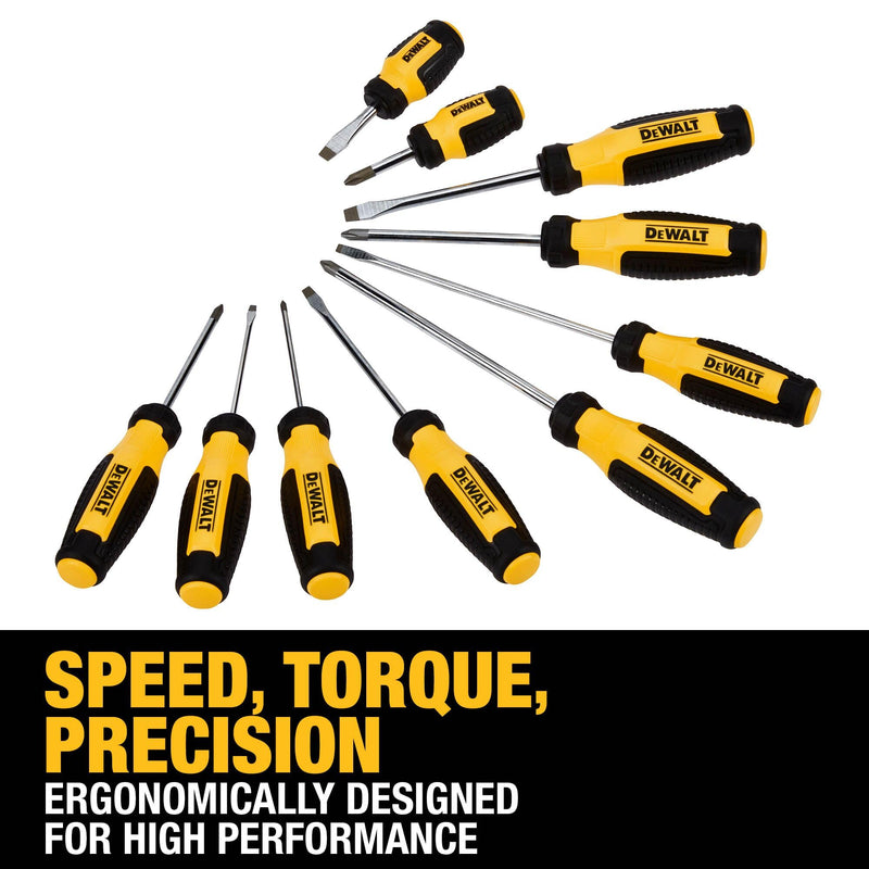 DEWALT Fixed Bar Screwdriver Set (10 pc.) (DWHT65201) No Size