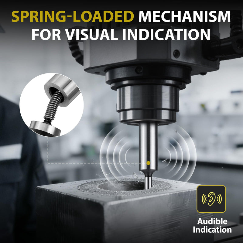 Brown & Sharpe Double End Edge Finder, 1/2" Shank Diameter, 0.200" Tip Diameter, Ideal for Locating Flat & Straight Edges, Centers & Scribed Lines, for CNC Milling Lathe Machining