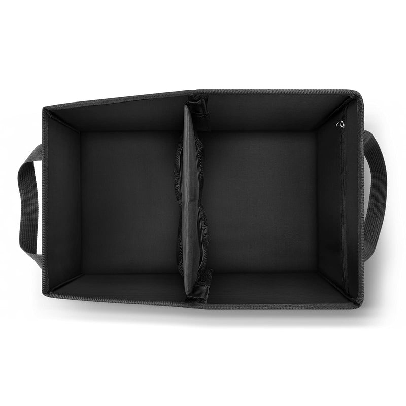 Car Organizer - Automotive Organizer for Front And Back Seat or Floor, Car Caddy Organizer with Divide, Handles and Multiple Mesh Pockets