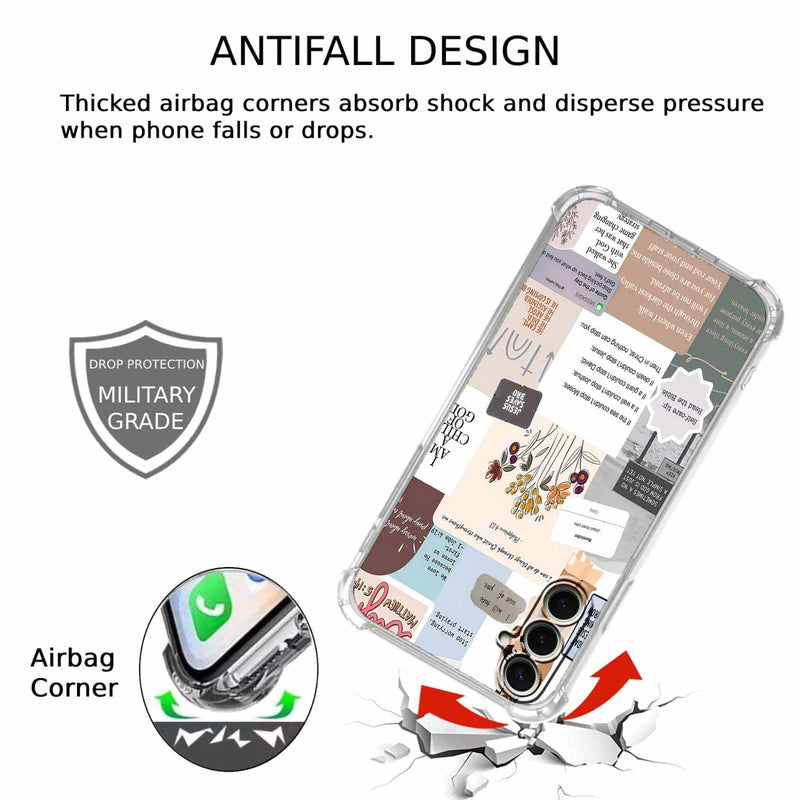 Case for Samsung Galaxy S26 with Christian Design,Christ Jesus Quotes Verse Collage Pattern,Trendy Soft TPU Bumper Phone Cover(S26,Bible) Bible