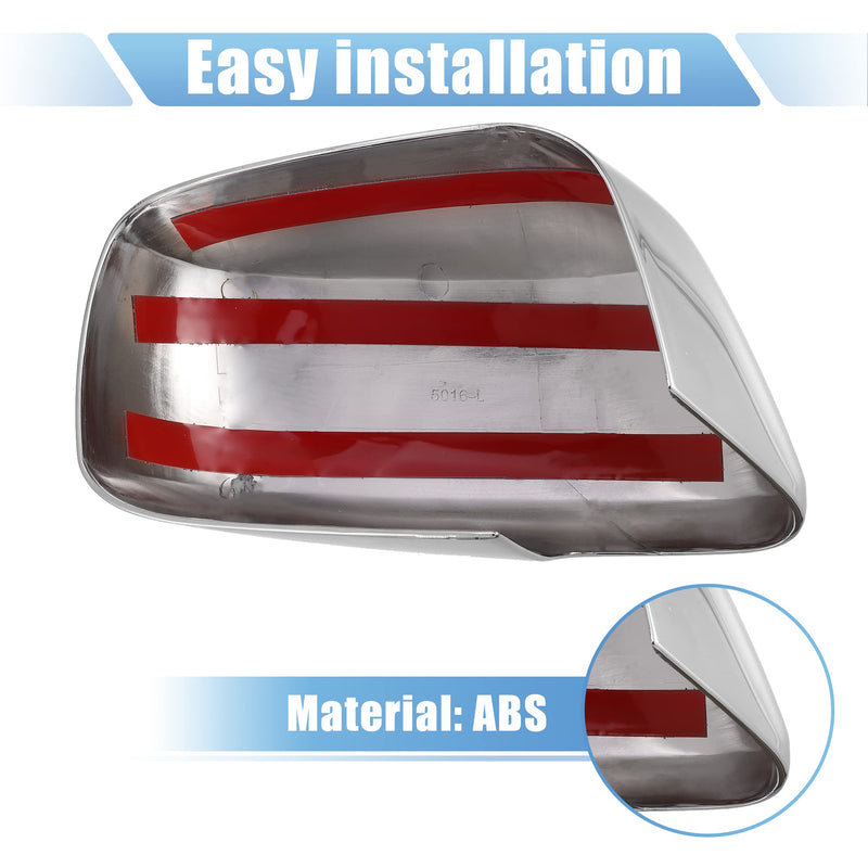 X AUTOHAUX 1 Pair Car Exterior Chrome Plated Full Mirror Cover Covers Cap Overlay for Nissan Frontier for Nissan Pathfinder for Nissan Xterra 2005-2015