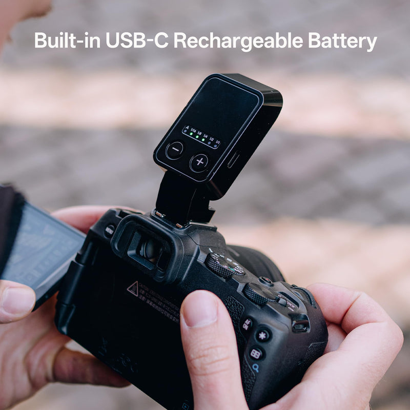 VILTROX Mini Foldable TTL Camera Flash for Sony, On Camera Pocket Speedlite with 60mm Raised Flash Head, 5-Level Manual Power, USB-C Recharge, 700 Flashes, 2s Recycle for Alpha A7 Series