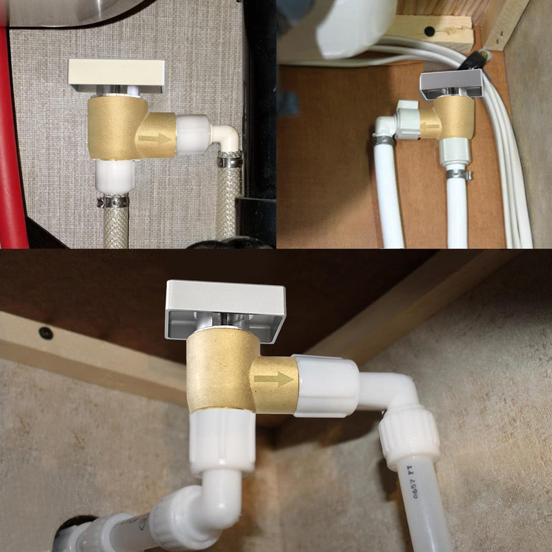 RV Vacuum Breaker Check Valve,Camper RV Black Tank Flush Check Valve,Replace Leak Camper Vacuum Breaker on Black Tank System Loud Noise & Wet Floor,Backflow Preventer Improve Freshwater 571-VAC-CHK-A Brass