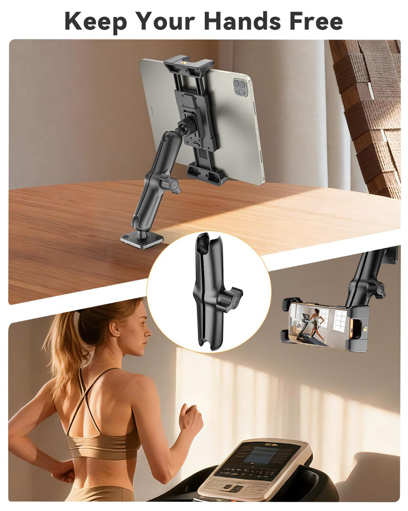 OHLPRO Aluminum Alloy Double Socket Arm-150 for RAM Mounts B Size 1" Ball Components, Durable Mounting Arm Extension Adapter for Car Dash, Truck, Boat Phone Holder and GPS 150 mm