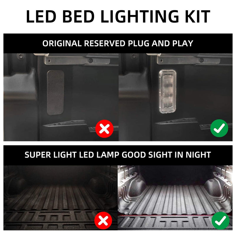  [AUSTRALIA] - Dasbecan Truck Led Bed Light Car Trunk Lighting Kit Compatible with Toyota Tacoma 2020 2021 2022 2023 2024 Replaces# PT857-35200 84267-0C020 90080-87026