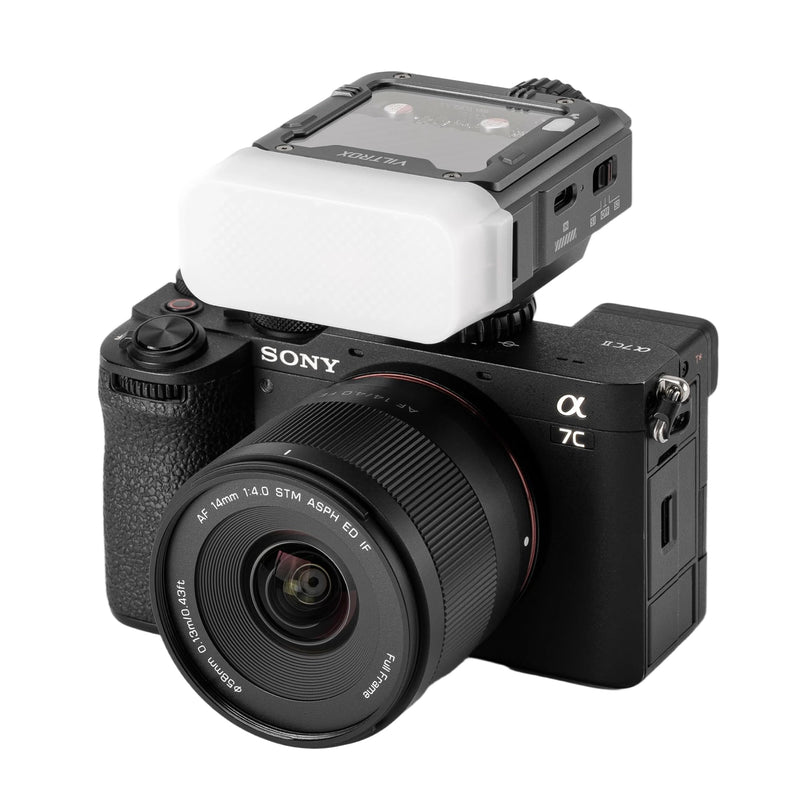 VILTROX TTL Flash for Sony, 1800mAh On Camera Flash for Sony, 26W/s 6500K Mini Flash, GN16 Small Flash,650 Full-Power Flashes, 1s Recycle, with Softbox (Spark Z3-S, Gray)