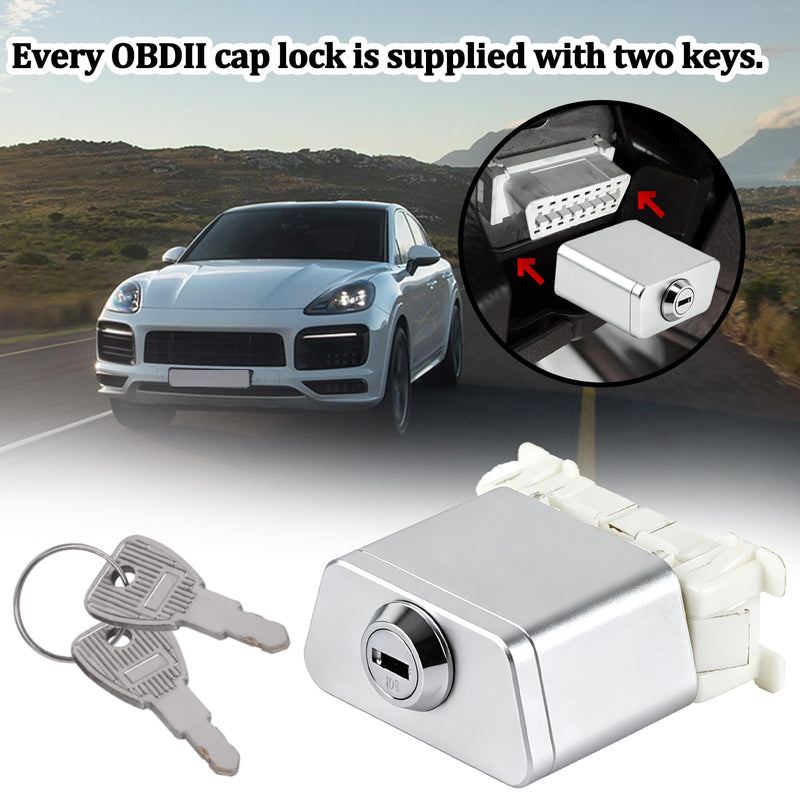OBDII Port Anti-Theft Lock Connector with Dual Protection and Exclusive Keys