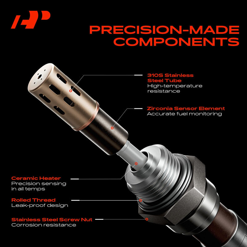 A-Premium O2 Oxygen Sensor Compatible with Chevy, GMC, Buick, Hummer & More - Colorado, Equinox, Malibu, Captiva Sport, Trailblazer, Canyon, Acadia, Enclave, LaCrosse, H3, G6, 9-7x - Replace# 12597947