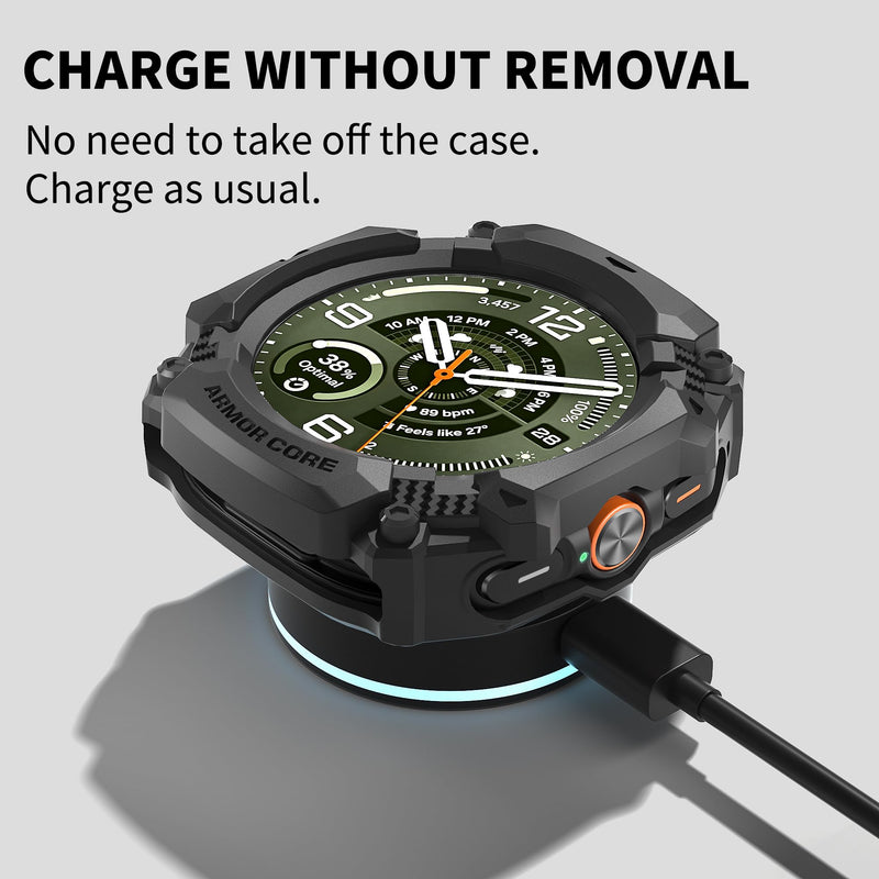 Case for Samsung Galaxy Watch Ultra 2 (2026) Ultra 47mm Protector | TPU Lightweight Rugged Protective Bumper Cover Sports Anti-Scratch Soft Flexible Shockproof Frame Accessories Black galaxy ultra2/ultra 47mm