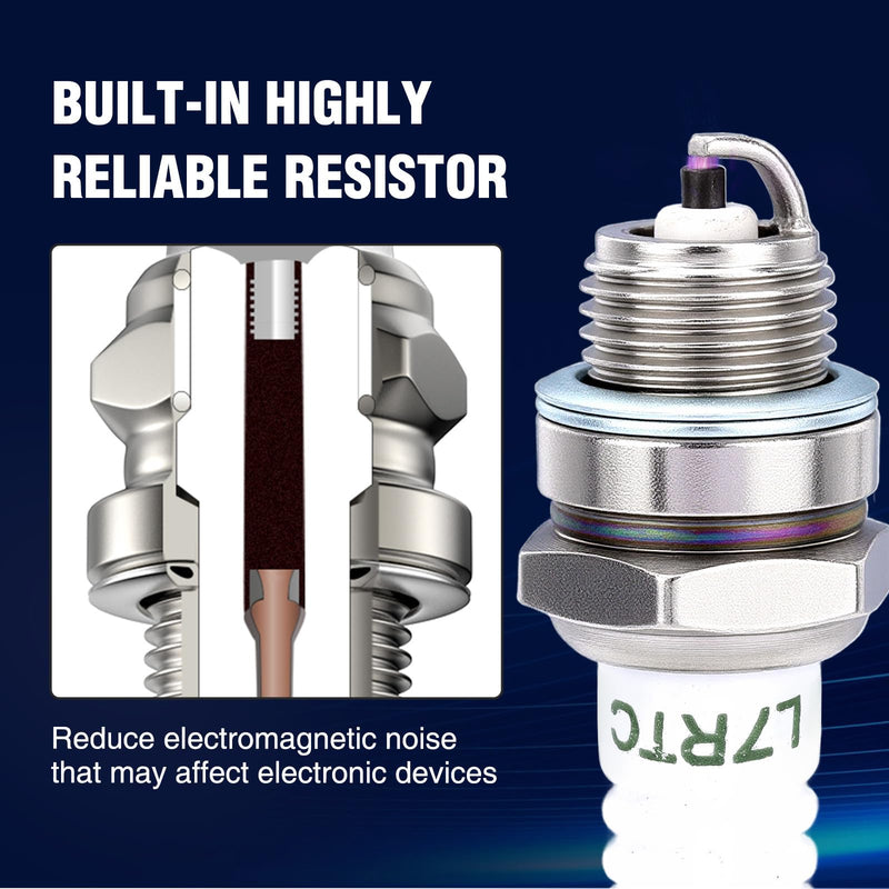 BPMR7A Spark Plug for NGK BPMR7A BPM7A Champion RCJ6Y RCJ7Y Torch LR7TC Sthil MS170 MS180 026 MS250 MS240 MS260 MS361 MS290 Chainsaw 4 PACK
