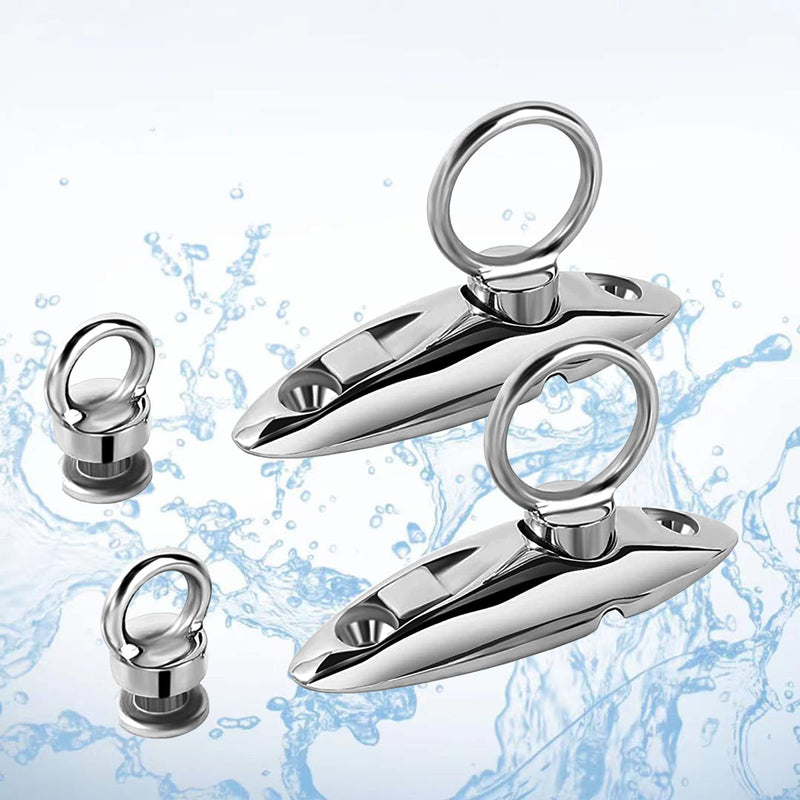 Fender Hanger 316 Stainless Steel Quick Release Fender Hanger,Fender Hangers use for pontoon boat,Bimini Top Deck Hinge,Quick Release Hinge ,Marine Hardware Accessories,Include Screws, Pack of 2