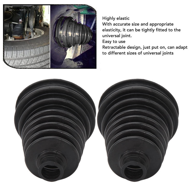 CV Joint Boot Kit, 2pcs CV Boots Universal Constant Velocity Joint Boot Set Highly Flexible CV Boots for Cars