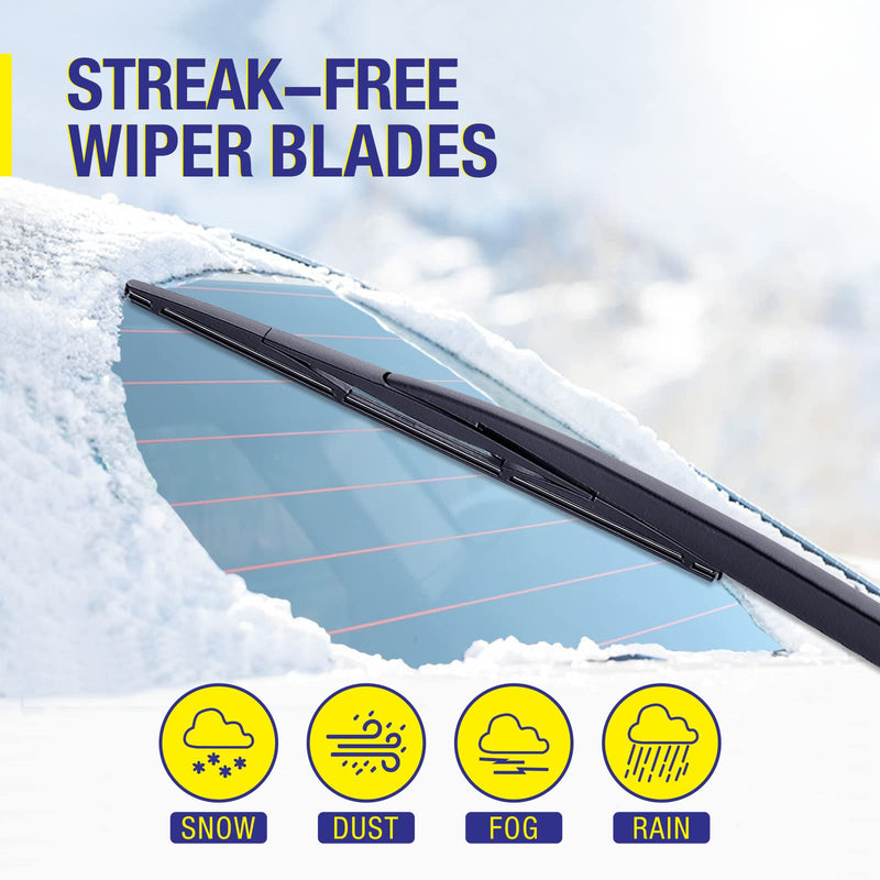 5 PLUS Rear Wiper Blade 14 inch (14-B), Replacement for Honda CRV 2011-2007 Fit 2020-2007 Pilot 2020-2016,2008-2003 /Acura RDX 2018-2007 MDX 2020-2014 Back Windshield Wiper Blade +More 14"(14-B)