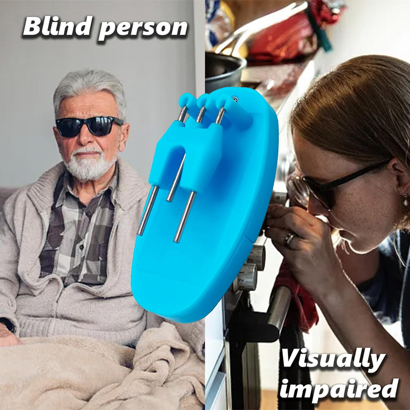 Liquid Level Indicator with Loud Audible Alarm to Signal Cup Mug Full for Blind or Visually Impaired,Cup & Mug Pouring Level Detector Beeper for Hot or Cold Drinks BLUE