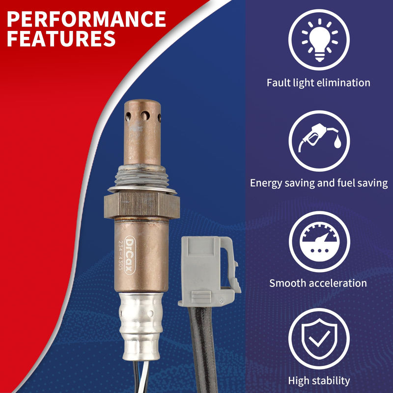 234-4305 Oxygen O2 Sensor Downstream Heated Air Fuel Ratio Compatible with Toyota Corolla Matrix 2009-2013 Pontiac Vibe 2009-2010 1.8L Replace 25024188 8946512840 234-4305