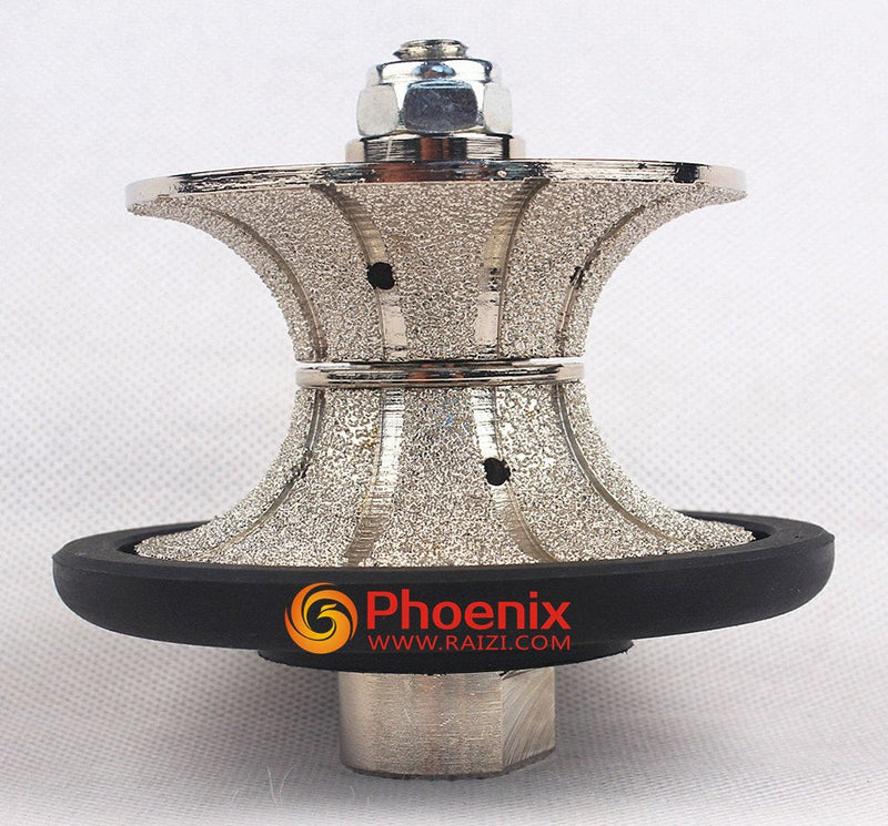 V40(1-1/2") 40mm Full Bullnose Diamond Hand Profiler/Router Bits with 5/8-11 Thread for Granite Countertop