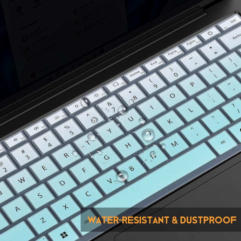 Keyboard Cover for 2026-2024 Microsoft Surface Laptop 8/7(7th Edition) 13.8 & 15 inch, Surface Laptop Accessories Ultra Thin Keyboard Protective Skin -Ombre Mint Ombre Mint
