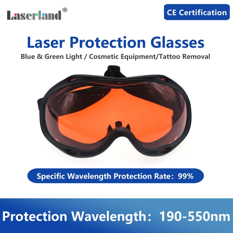 190nm-550nm 355nm 405nm 450nm 473nm 532nm OD6 Blue Green Laser Protective Protection Goggles Safety Glasses CE T1-10