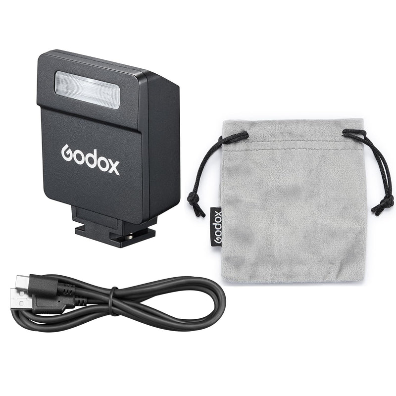 GODOX iM22 iFlash Camera Flash, 440 Full-Power Flashes Mini Flash Speedlite with Five-Level Adjustment, Built in Lithium Battery for Fuji, for Canon, for Nikon, for Sony, for Olympus Camera Black