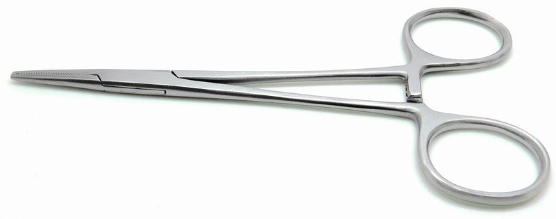 Mosquito Kocher Forceps 5" Teeth 1x2 Straight Hemostat Multi Position Locking Ratched Surgical Instruments