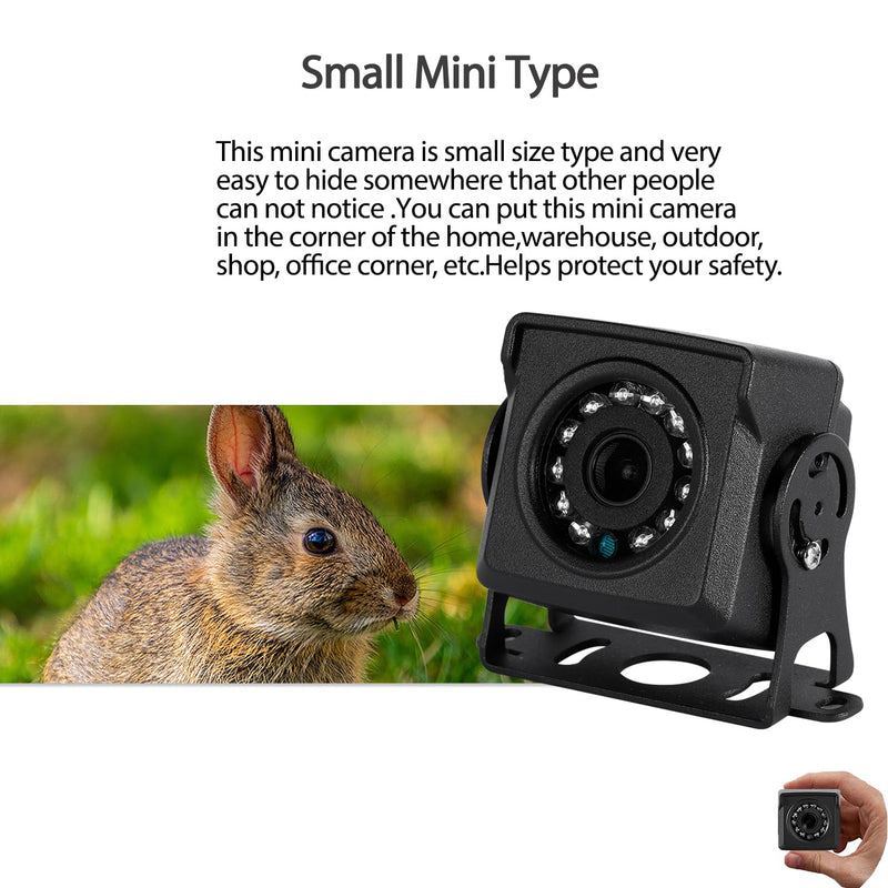 HD 5MP IP65 Waterproof Mini POE IP Camera,12 pcs LEDs IR Night Vision 3.6mm Lens Mini Indoor Outdoor Security Video CCTV Camera,H.265 Motion Detection (I704-2-P-HSV6) 3.6mm Lens waterproof Black I704-2-P-HSV6