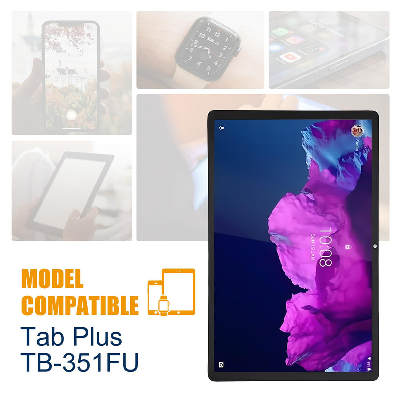 Tab Plus LCD Display (with Fingerprint functionality) Replacement Compatible with Lenovo Tab Plus TB-351FU 11.5" LCD Screen Display Touch Digitizer + Tool
