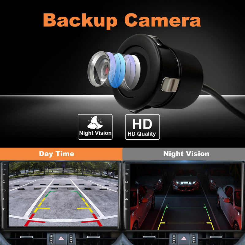 Backup Camera with Clear Night Vision,Rear Front Camera Flush Mount 170° Wide Angle IP68K Waterproof AHD Reverse Camera for Car Truck SUV RV