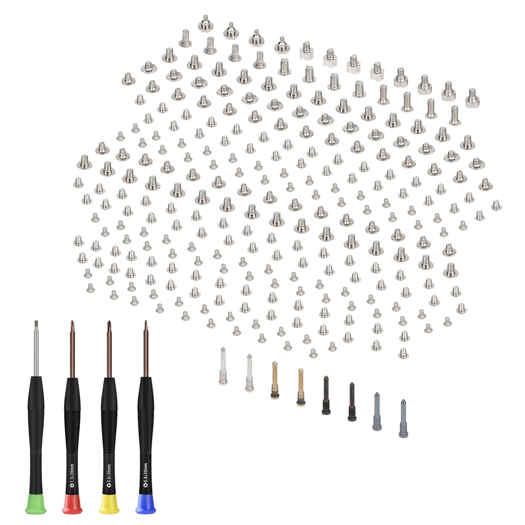 for iPhone 13 Mini Replacement Full Screws Set Compatible Part for iPhone 13Mini with Bottom Pentalobe Screws Repair fix tools with 4 Screwdrivers for A2626 A2628 A2629 A2630 A2481