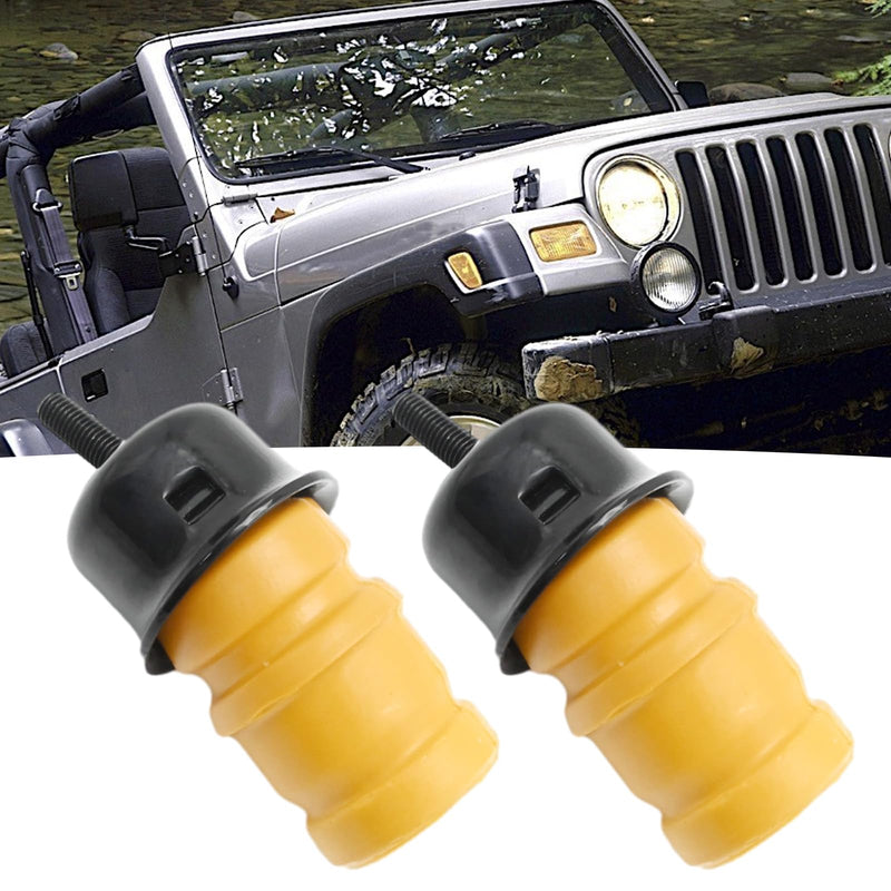 52087636AB 2 Pcs TJ Bump Stops with Cups, Replacement for Jeep Grand Cherokee ZJ 1993-1998, Replacement for Jeep Wrangler TJ 1997-2006, Replaces 52087636AC 52087992