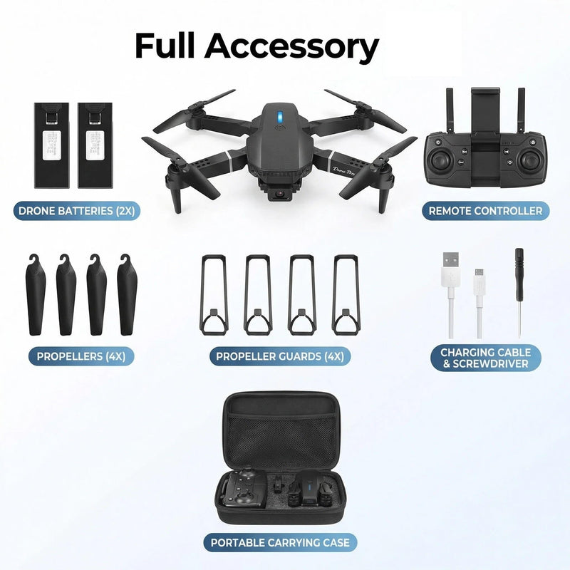 Drone with Camera 1080P HD,FPV Foldable Mini Drone for Adults （Black） | Drone with Camera 1080P HD,FPV Foldable Mini Drone for Adults