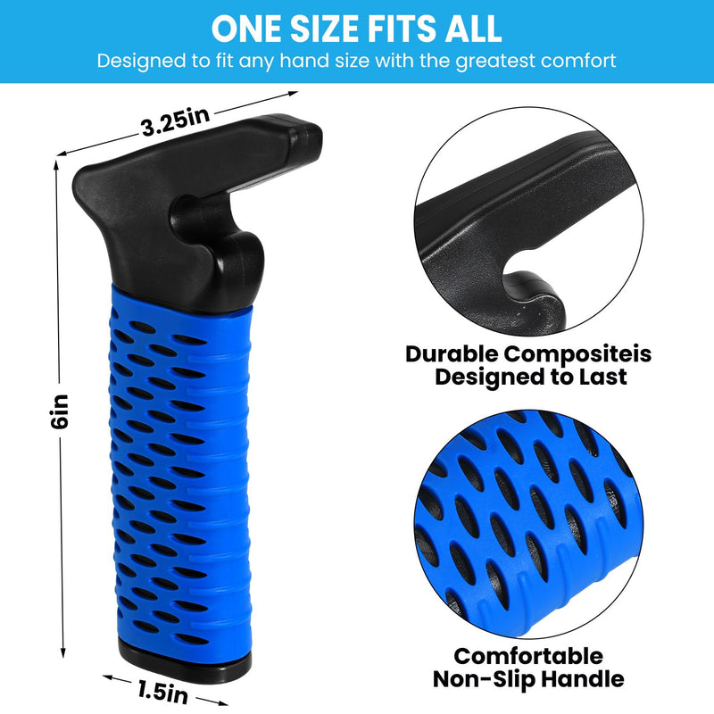 Car Door Handle for Elderly, Car Handle Assist Support Handle, Portable Elderly Assistance Mobility Aids for Getting Out of Car, Auto Grab Cane for Seniors and Handicapped, Blue 1 Pack