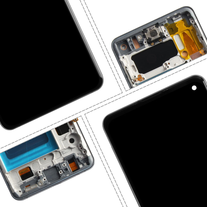 for Samsung Galaxy S10 Screen Replacement with Frame,Incell | for SM-G973F G973U G973W,LCD Display Digitizer Touch Assembly,No Fingerprint,with Repair Tools