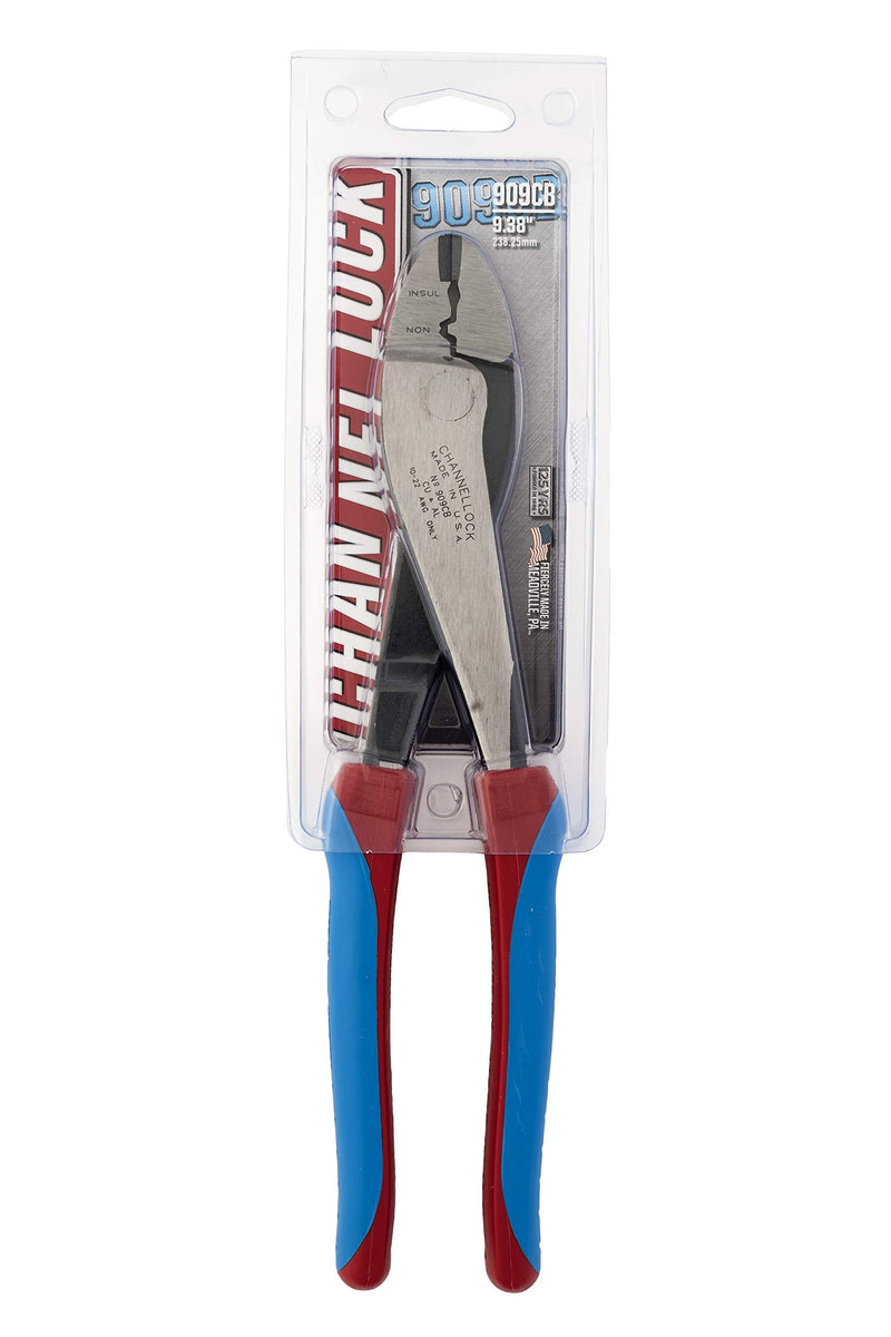 Crimper, 22-10 AWG, 9-1/2 In L Cutting Crimping Plier