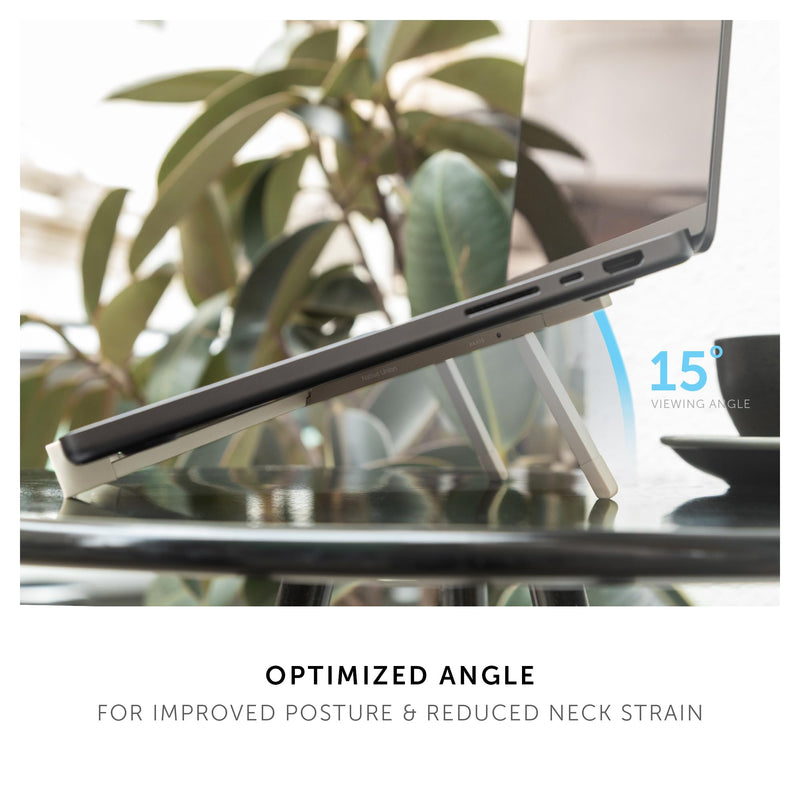 Native Union Fold Laptop Stand – Ultra-Slim Foldable & Portable Laptop Stand – Ergonomic & Optimized Viewing Angle – for 13 to 16 Inch MacBooks & Laptops, 10 to 16 Inch iPads & Tablets (Sandstone) SandStone