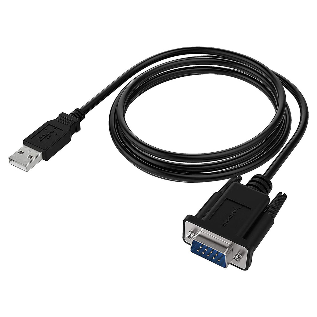 SABRENT USB 2.0 to Serial (9-Pin) DB-9 RS-232 Adapter Cable 6ft Cable [FTDI Chipset] (CB-FTDI) 6 Ft FTDI