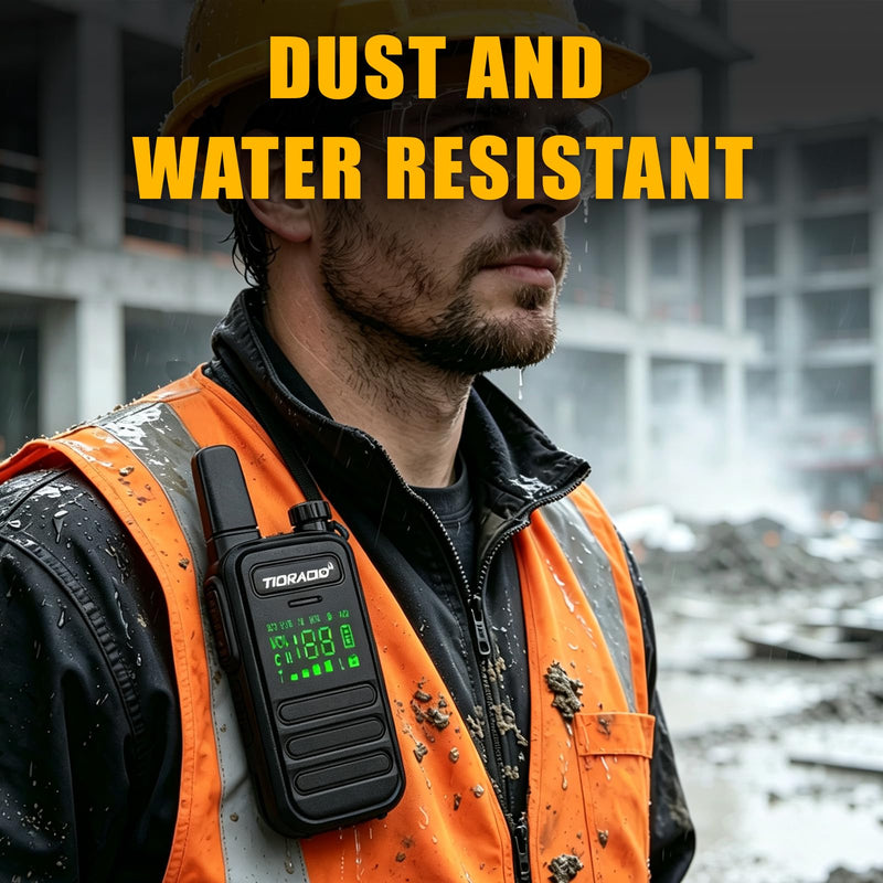 TIDRADIO M11 Plus FRS Walkie Talkies Long Range,Bluetooth Programming & AI Noise Canceling,NOAA,VOX,License-Free Handheld Two-Way Radios with USB-C Charging,for Business Hotel Construction Outdoor