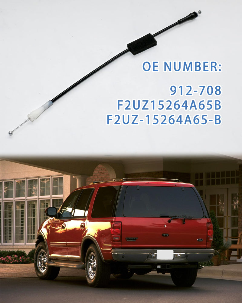 2 PCS Tailgate Release Cables for 1997-2002 Ford Expedition Rear Door Latch Cable Ford E-150 E-250 E-350 E-450 Replaces F2UZ-15264A65-B/F2UZ15264A65B