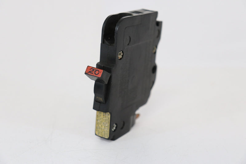 1- FPE NC120 120/240V 20A 1P Stab-Lok THIN Circuit Breaker NC 020 1-POLE(OUT OF FACTORY CARTON) RED OR BLACK HANDLE