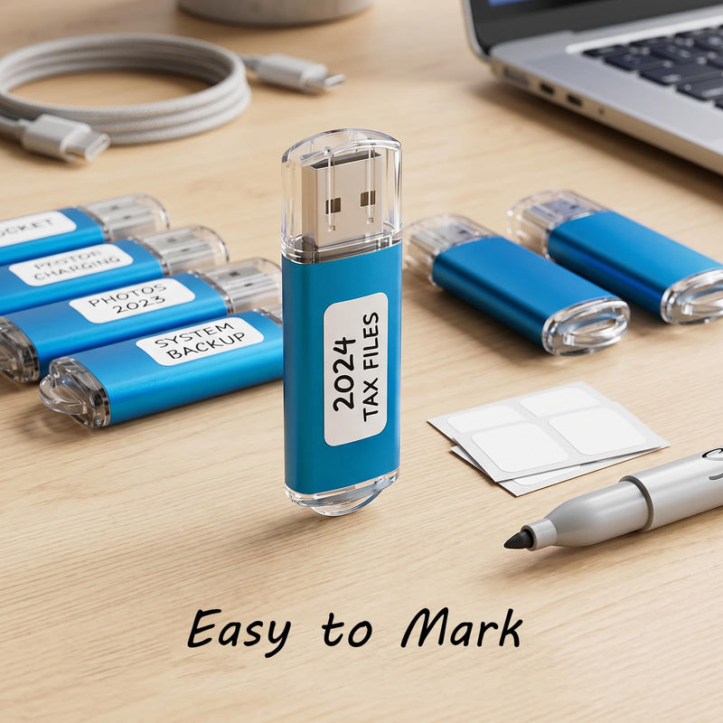 10 Pack 4GB Blue Plastic USB 2.0 Thumb Drives,with LED Indicator | Lightweight plastic shell with LED indicator for easy file transfer flash drive, memory stick, usb stick and pendrive. 10 Pack Plastic USB Blue